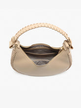 Load image into Gallery viewer, Aria Whipstitch Crescent Shoulder Bag
