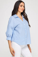 Load image into Gallery viewer, Crop Fit Collar Button Down Shirt
