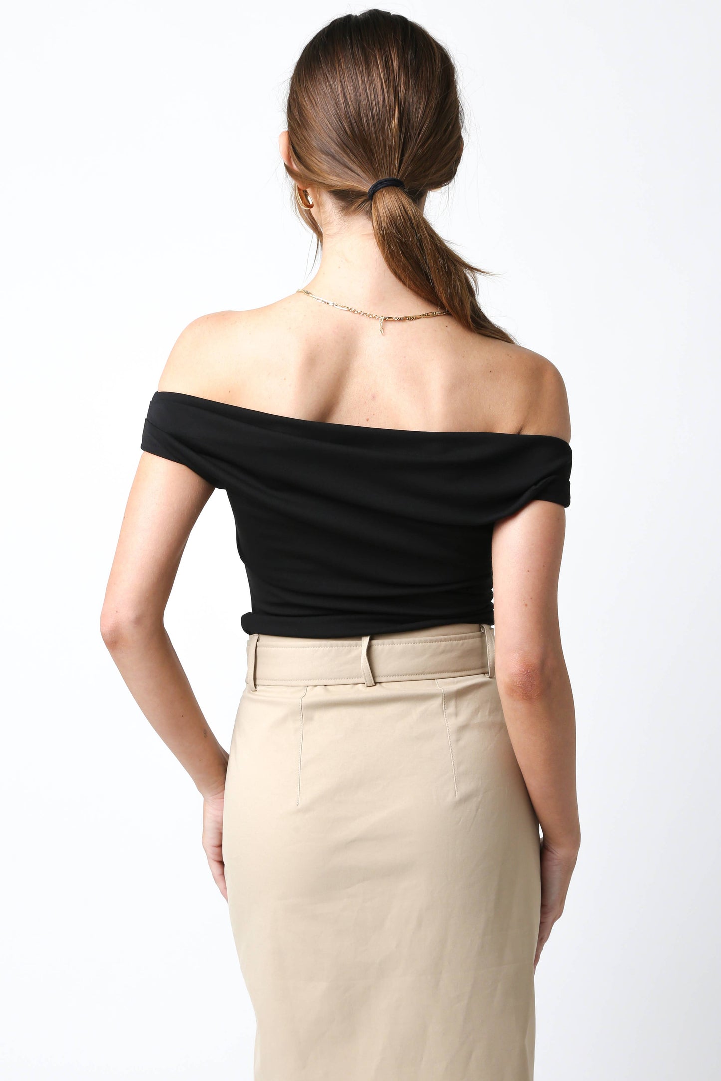 Off The Shoulder Ruched Top