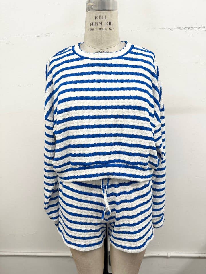 Cozy Stripe Lounge Top