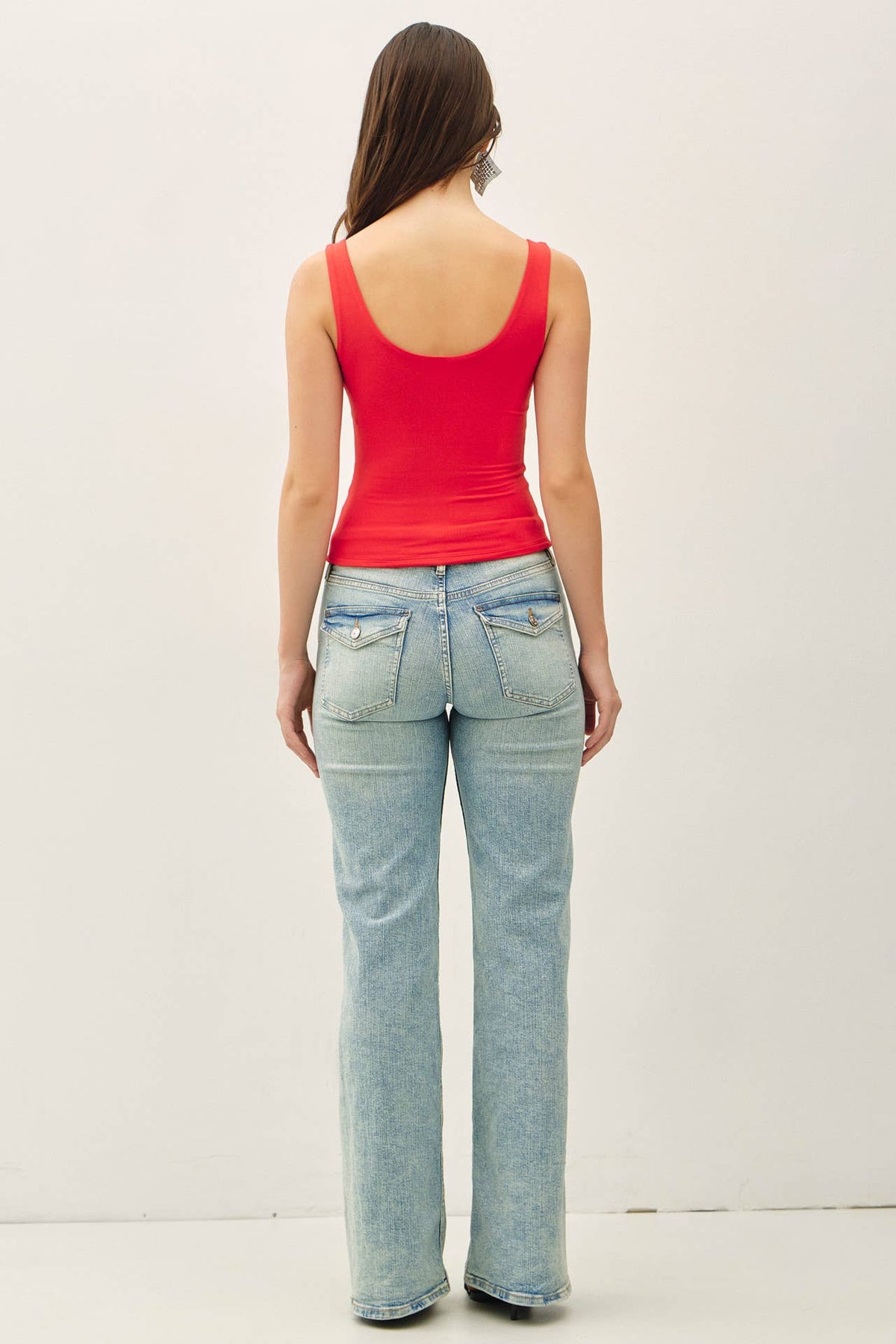 Basic Scoop Neck Jersey Tank Top