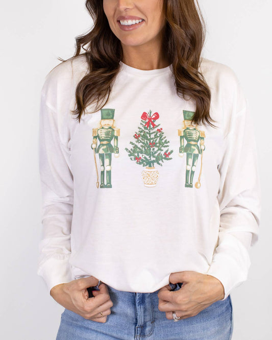 Watercolor Nutcracker Long Sleeve T-Shirt