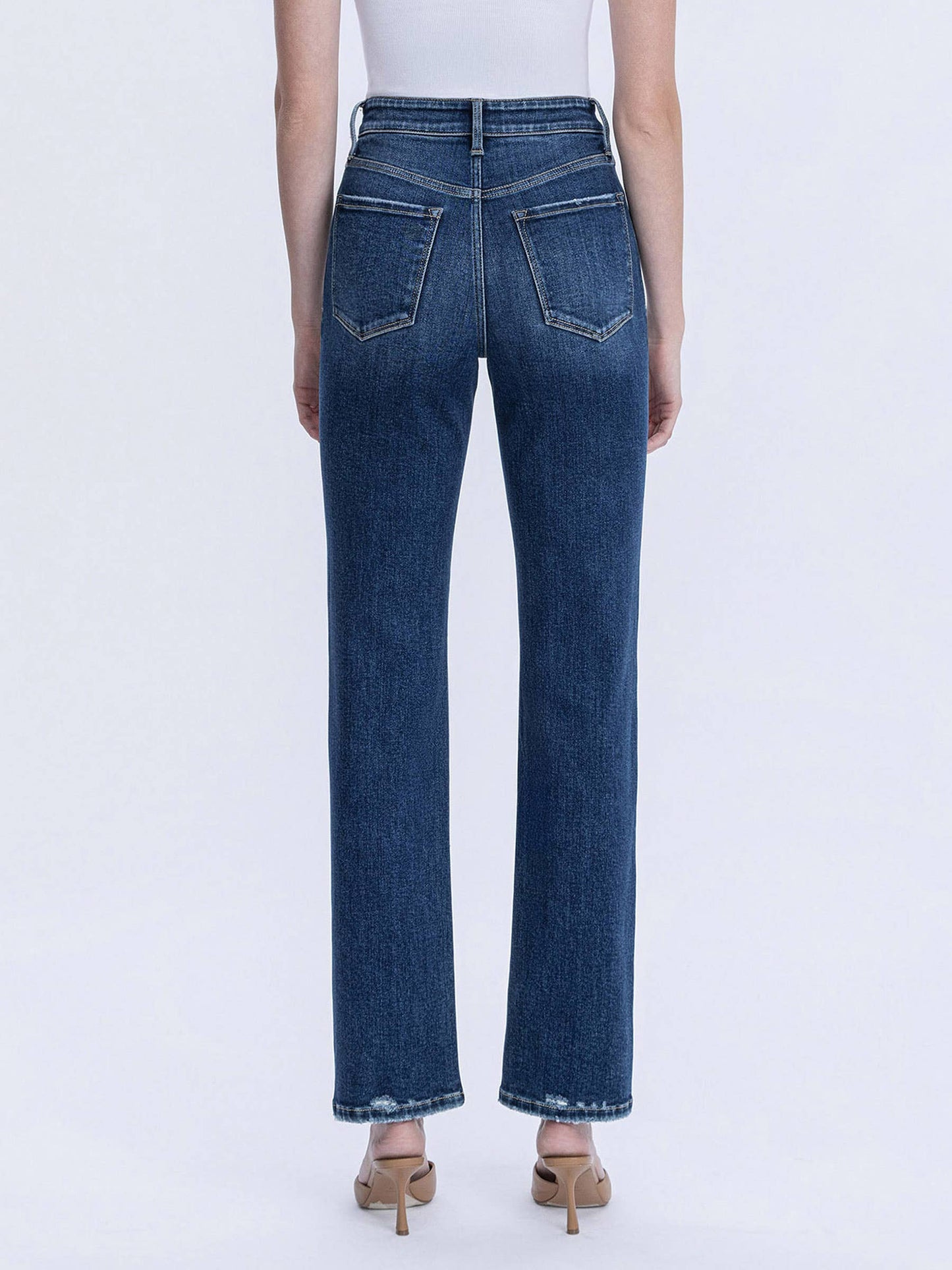 High Rise Straight Jeans