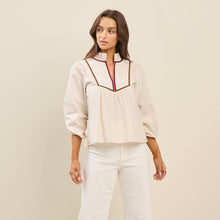 Load image into Gallery viewer, Embroidered Bib Front Top
