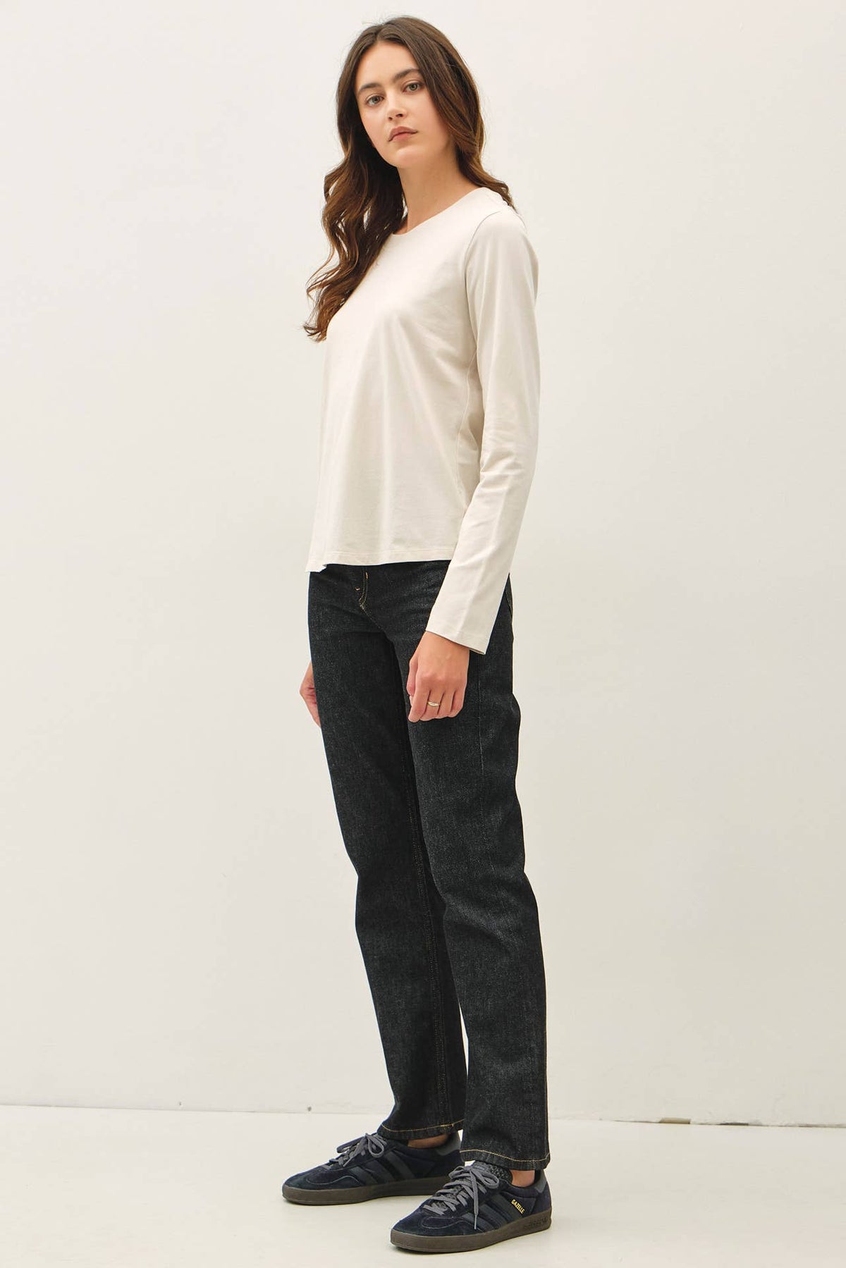 Basic Cotton Long Sleeve Top