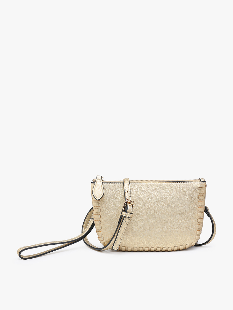 Bonnie Dual Compartment Whipstitch Crossbody