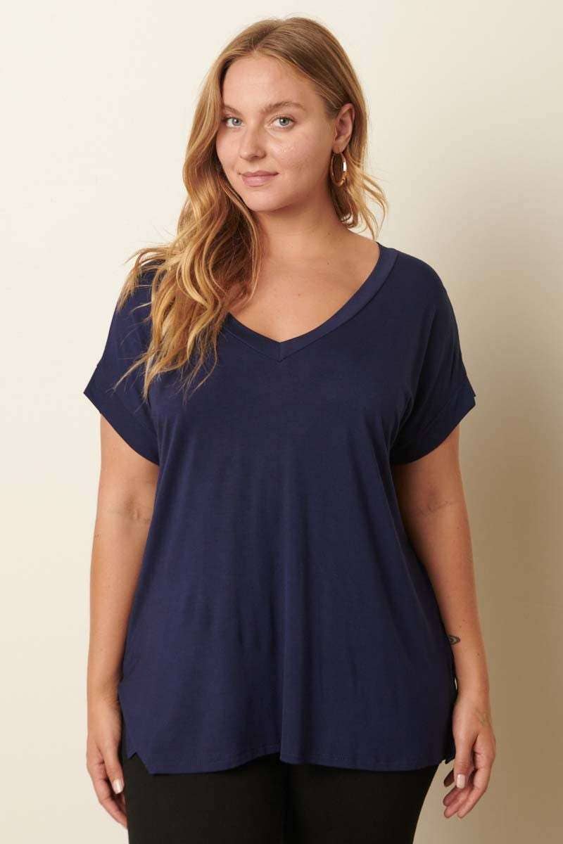 Bamboo V Neck Top