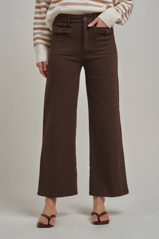 Bow Patch Pocket Pants