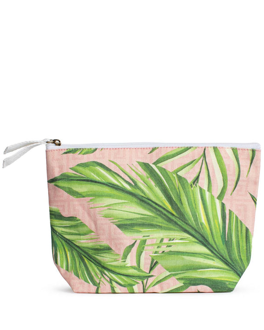 Copacabana Cosmetic Pouch- Pink/Green