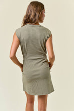 Load image into Gallery viewer, Striped Muscle Sleeve Mini Dress
