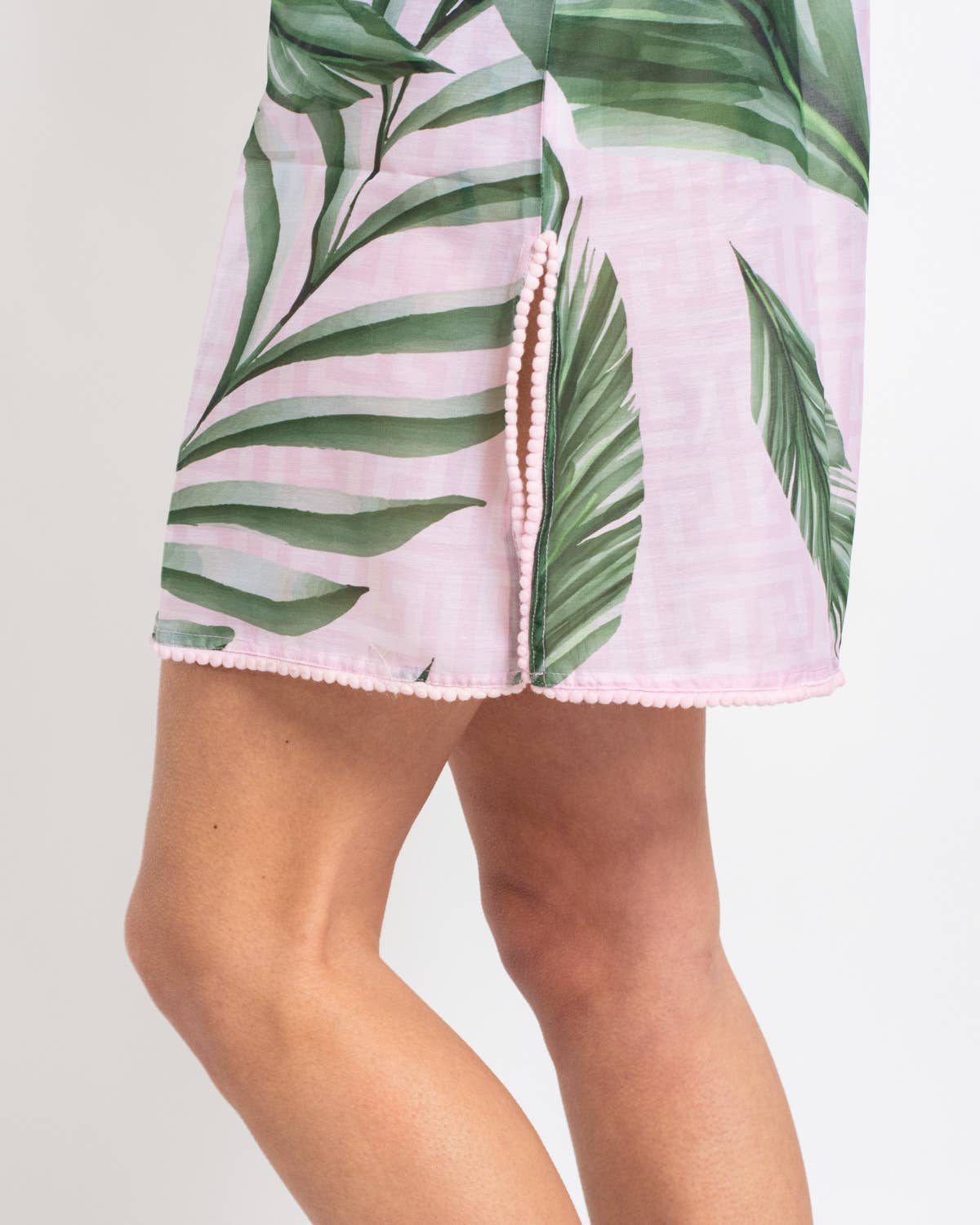 Copacabana Sleeveless Cover-Up- Pink/Green