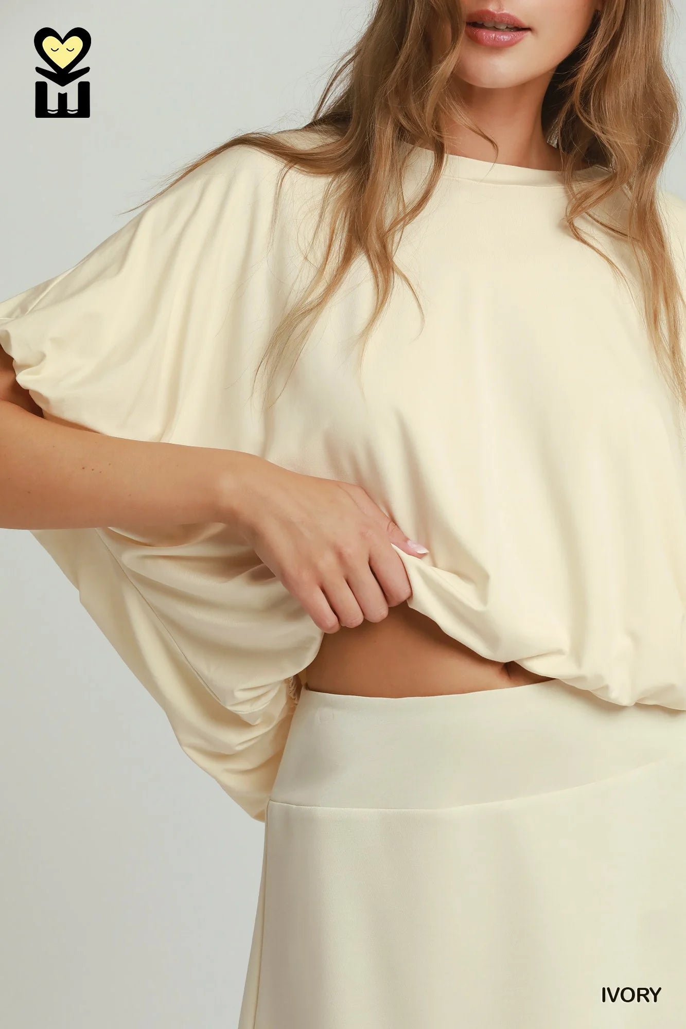 Bamboo Bubble Sleeve Top