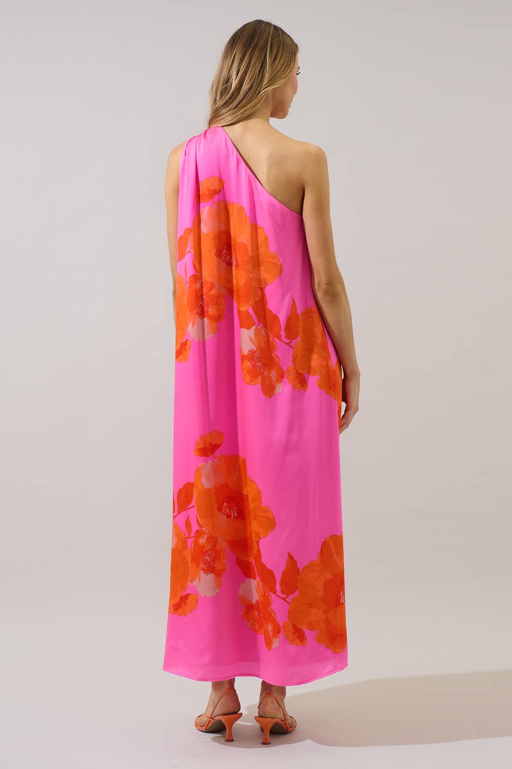 Rental- SugarLips Silky One Shoulder Dress