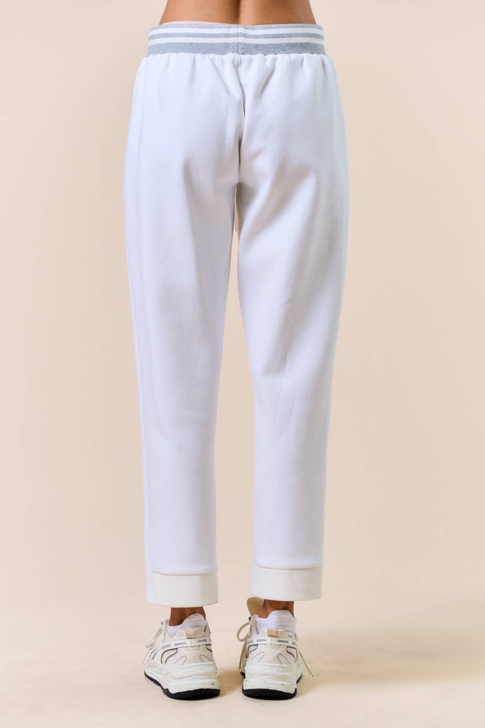 Drawstring Varsity Trim Joggers