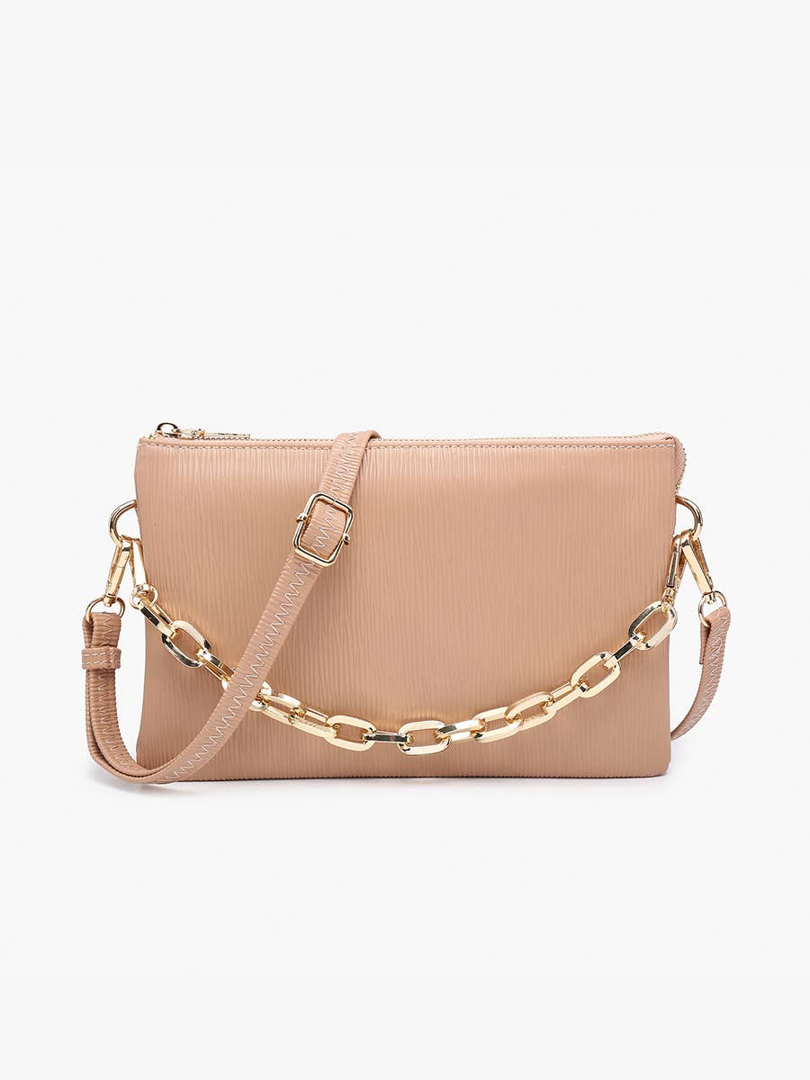 Izzy Textured Crossbody with Guitar Strap