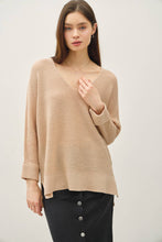 Load image into Gallery viewer, Dolman Sleeve Rolled Cuff Sweater
