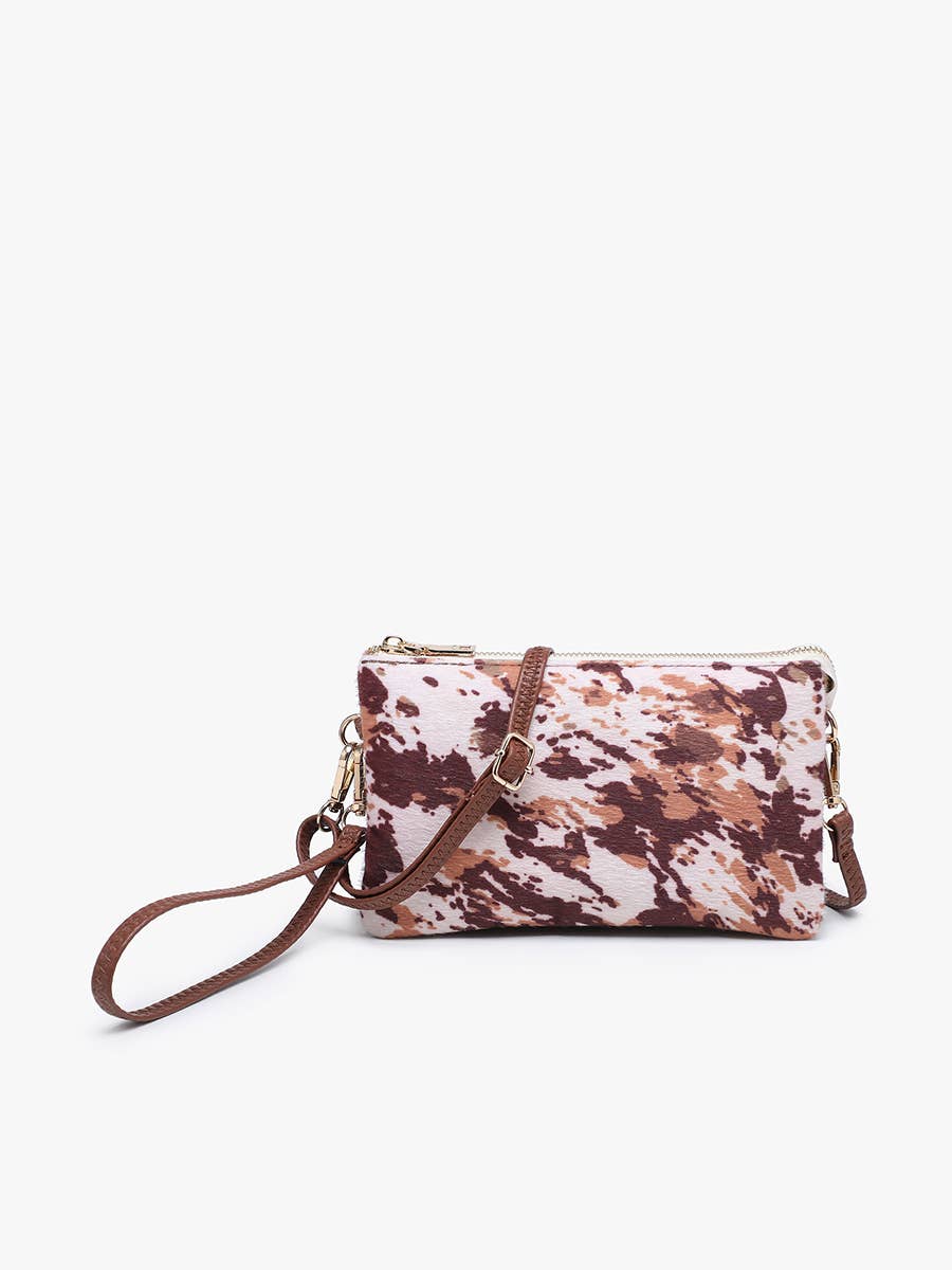 Riley Monogrammable 3 Compartment Crossbody/Wristlet