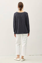 Load image into Gallery viewer, V-Neck Cotton Slub Sweater
