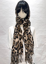 Load image into Gallery viewer, Leopard Print Muffler Scarf

