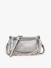 Load image into Gallery viewer, Jessica Clear Crossbody with Chain
