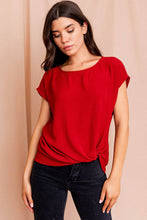 Load image into Gallery viewer, Front Knot Short Sleeve Top
