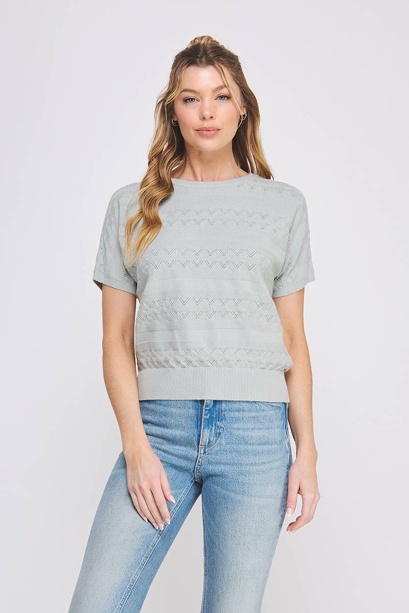Fine Gauge Knit Dolman Top
