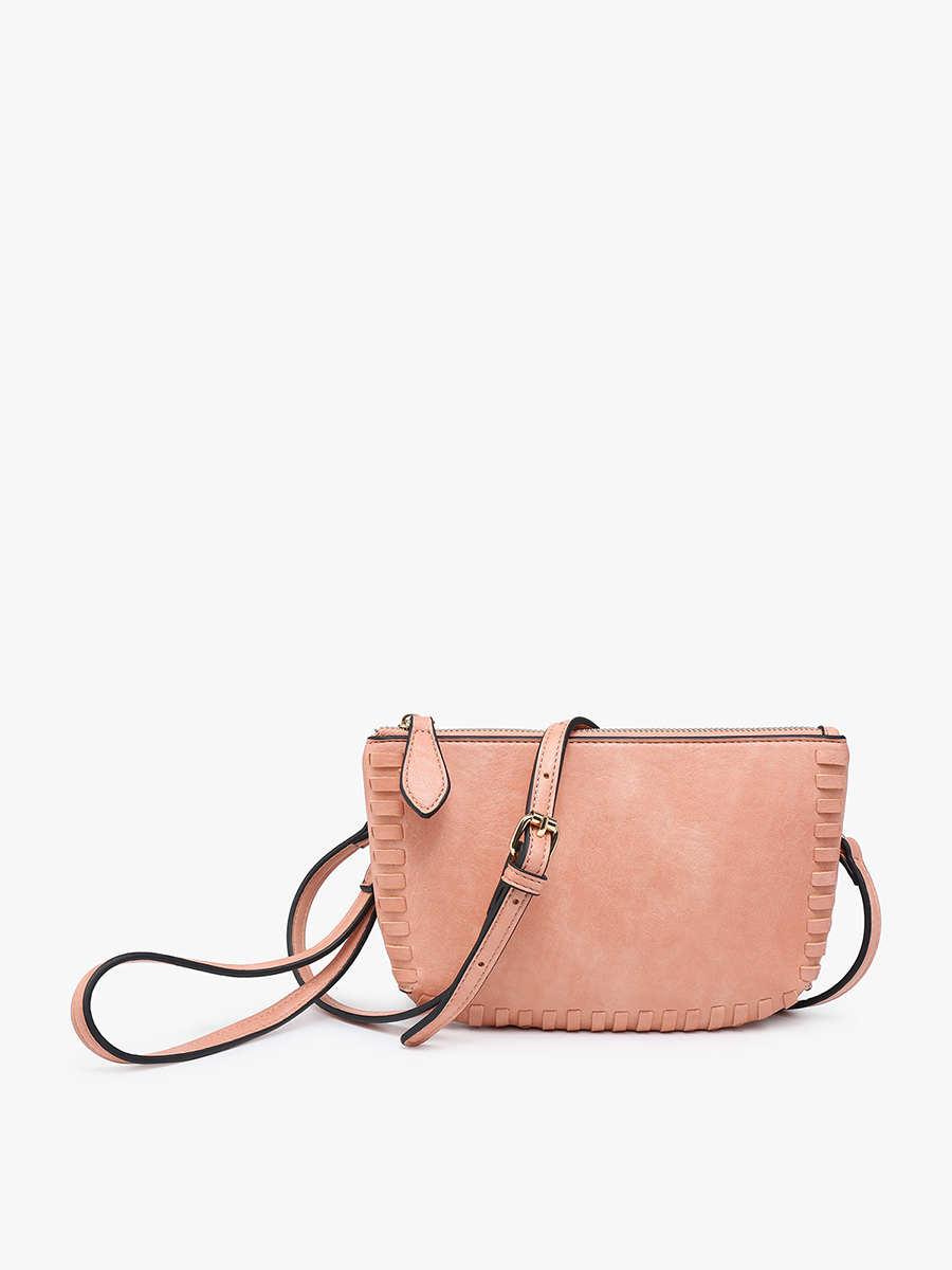 Bonnie Dual Compartment Whipstitch Crossbody