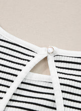 Load image into Gallery viewer, Striped Print Ribbed Knit Tank Top
