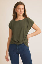 Load image into Gallery viewer, Front Knot Short Sleeve Top
