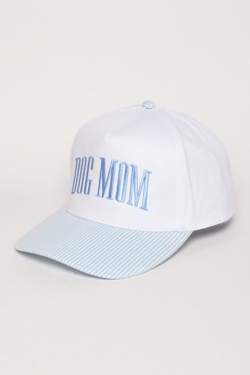 Dog Mom Striped Hat