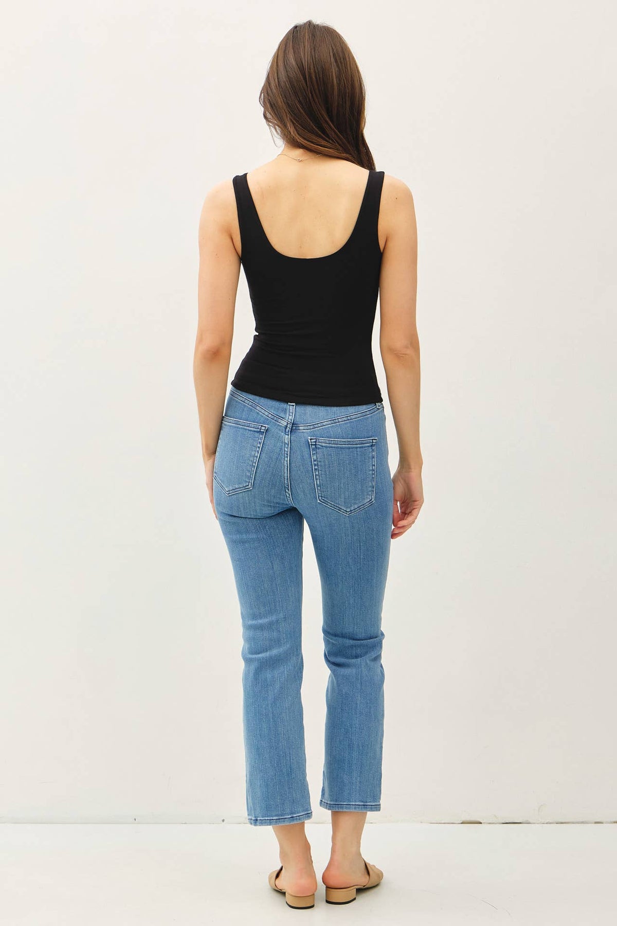 Basic Scoop Neck Jersey Tank Top
