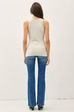 Load image into Gallery viewer, Classic Ribbed Scoop Neck Tank Top
