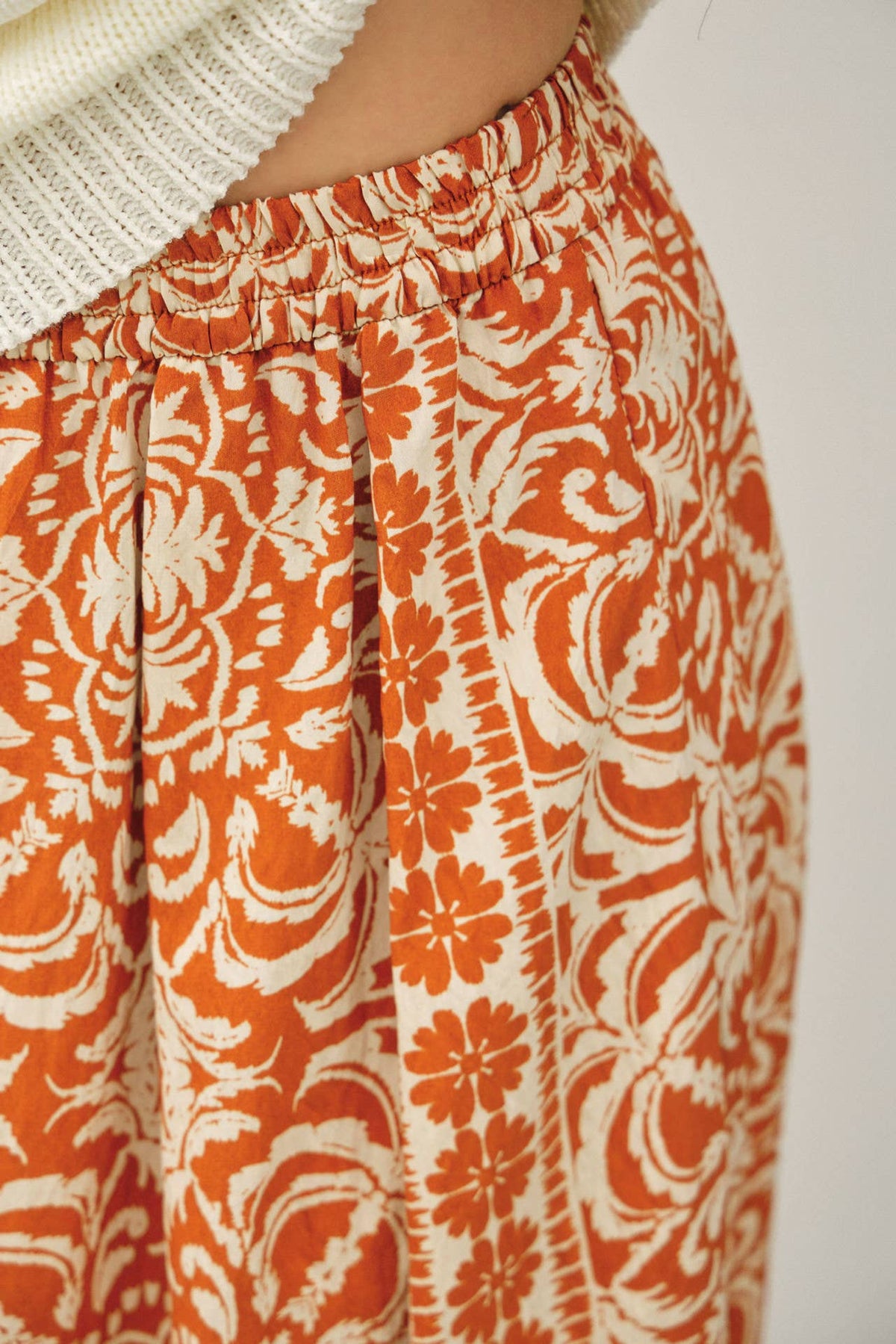 Panel Print Maxi Skirt