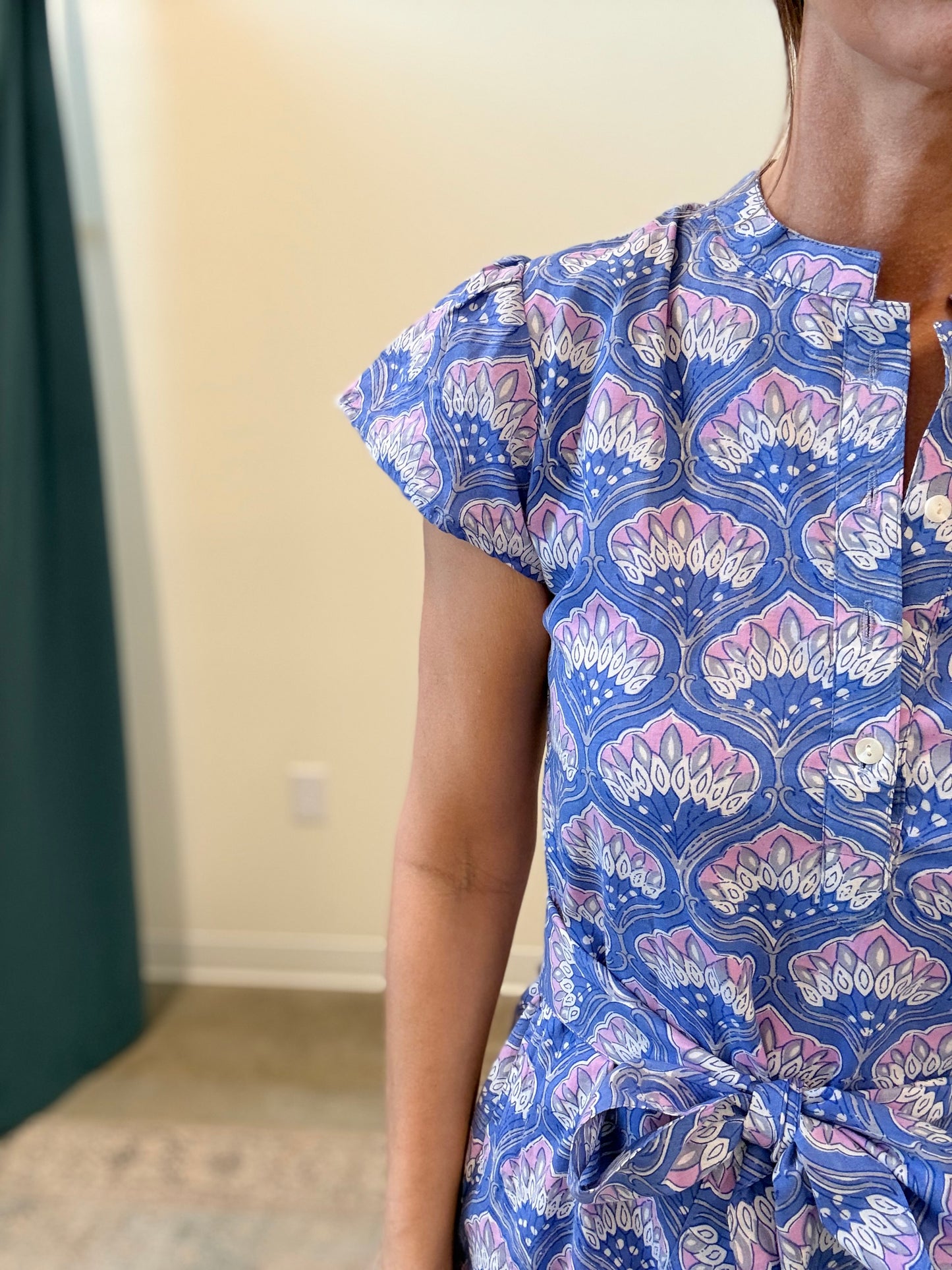 The Juna Mini Dress- Purple Shell