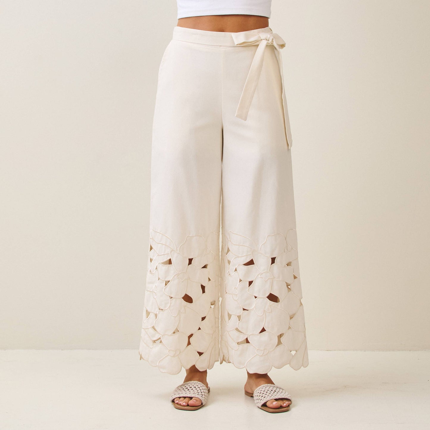 Rental- Able Floral Cut Out Pants