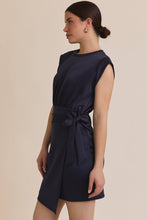Load image into Gallery viewer, Modal Round Neck Sleeveless Wrap Mini Dress
