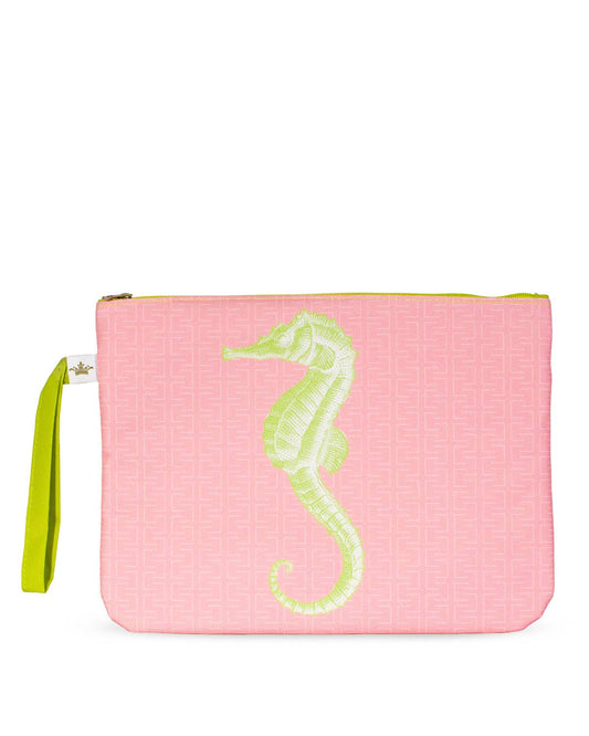 Seahorse Wet/Dry Bag- Pink/Green