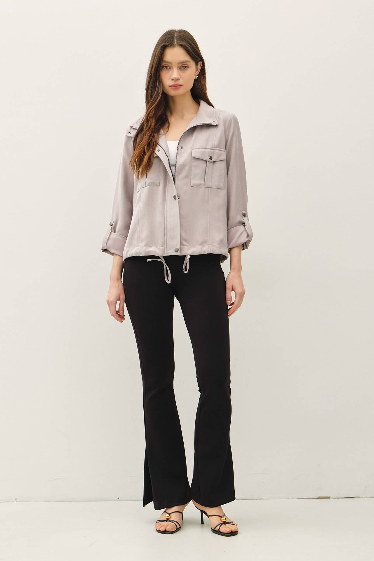 Cropped Utility Safari Jacket