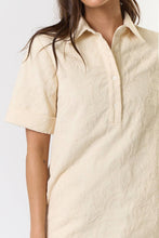 Load image into Gallery viewer, Embroidered Collared Short Sleeve Mini Dress
