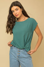 Load image into Gallery viewer, Front Knot Short Sleeve Top

