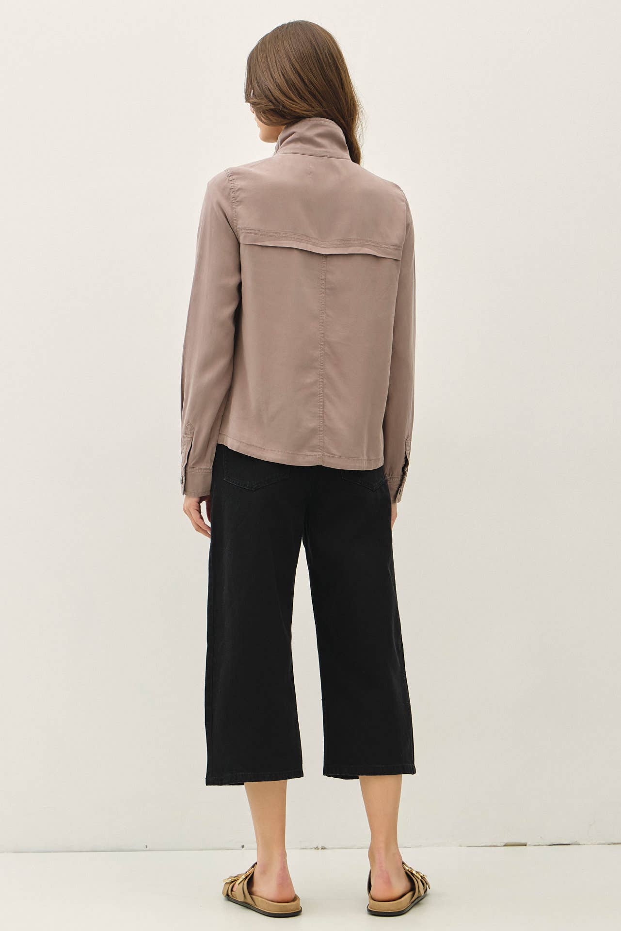 Cropped Utility Safari Jacket