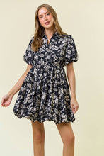 Load image into Gallery viewer, Split V-Neck Bubble Hem Mini Dress

