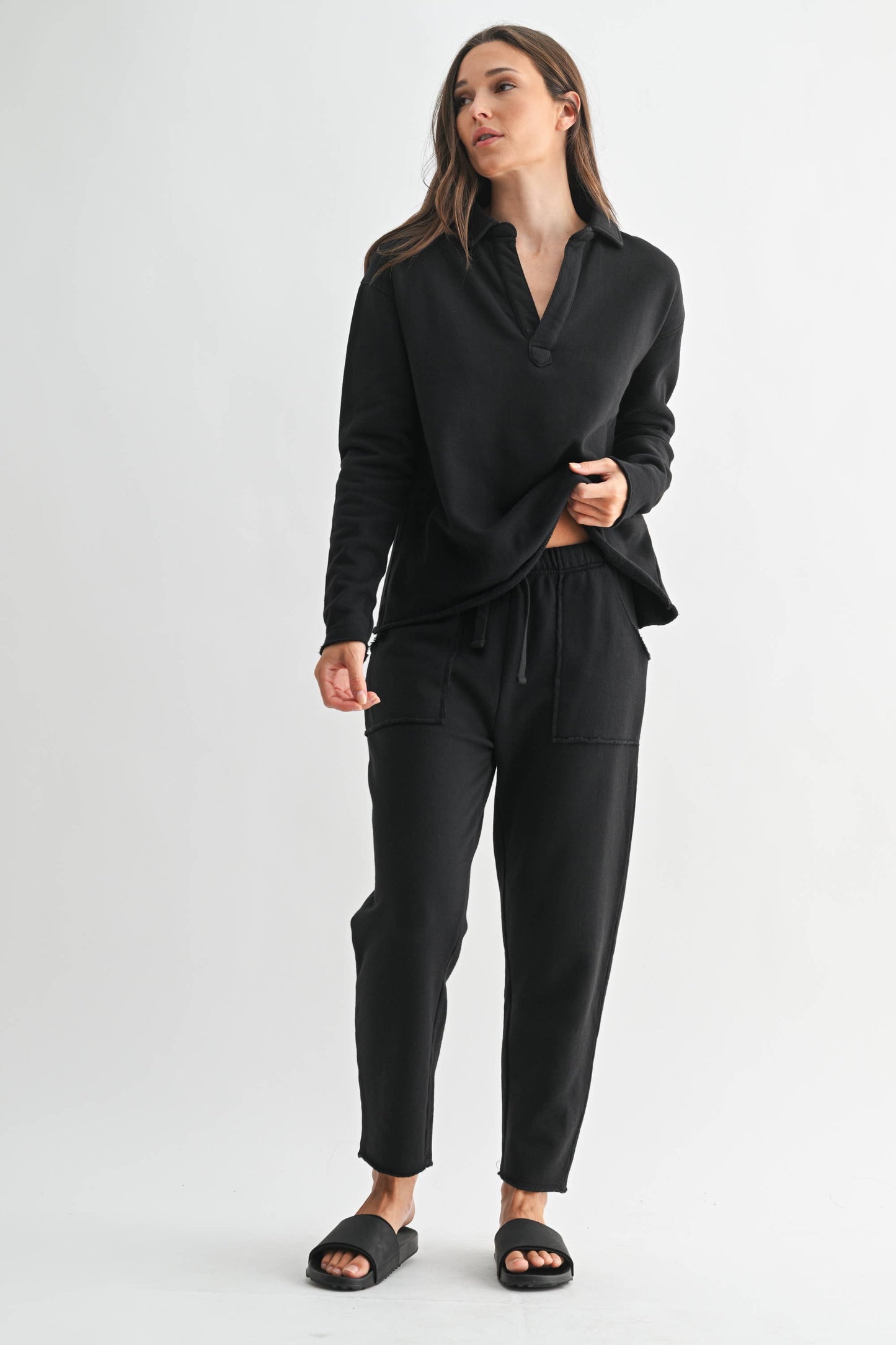 Vintage Henley Long Sleeve Top