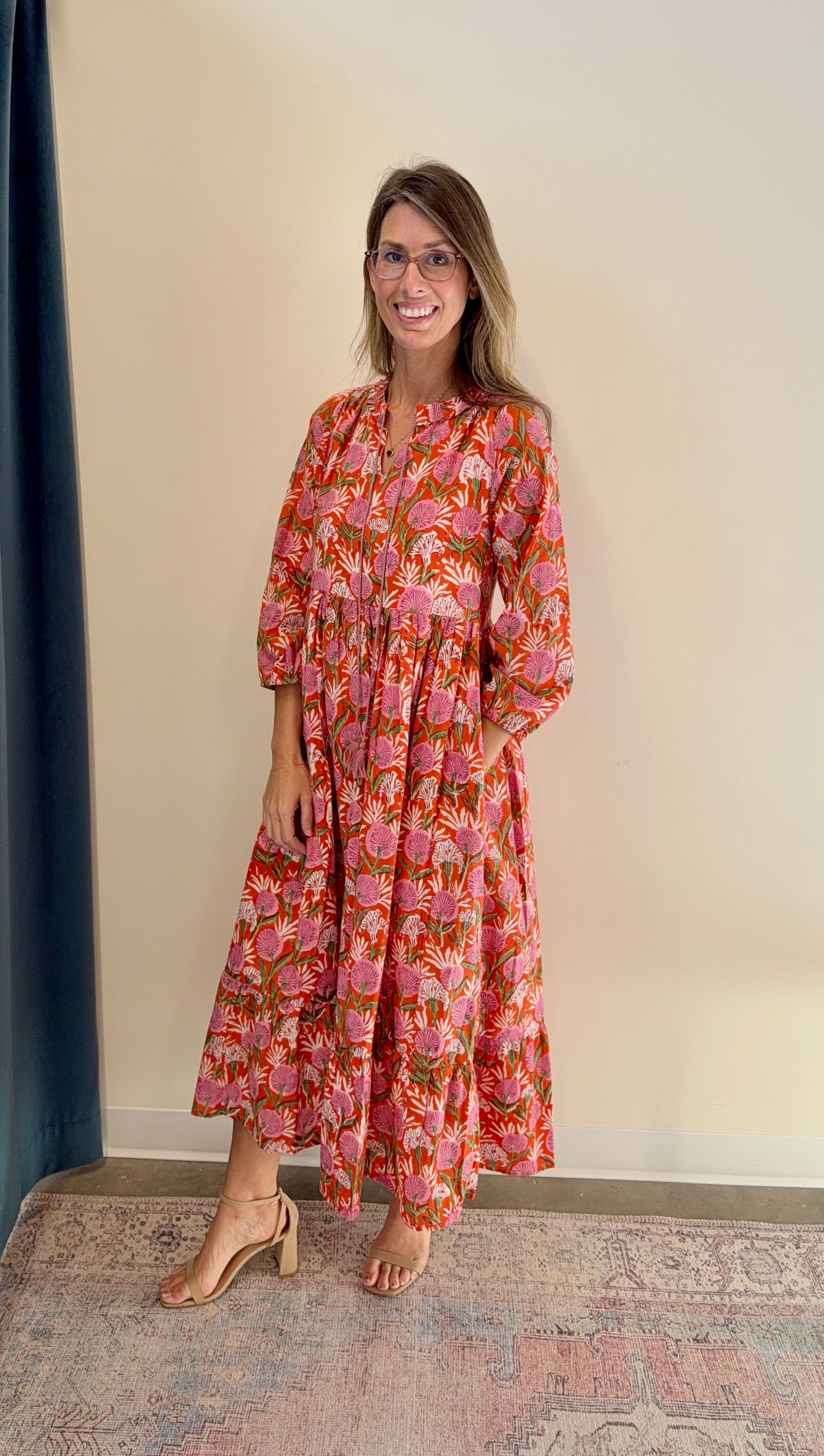 The Ann Dress- Sunset Floral