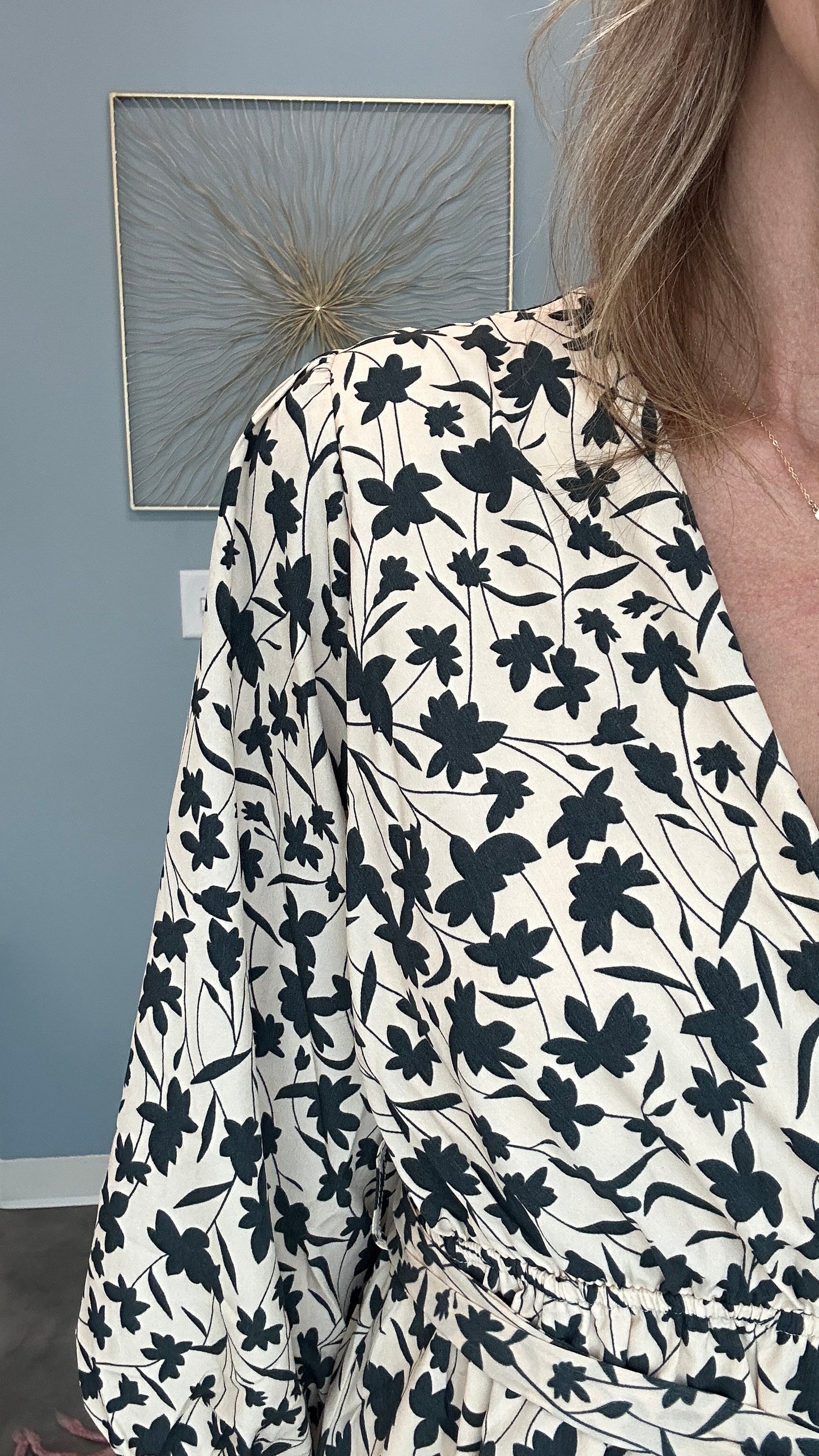 Wrap Front Ruffle Hem Tie Dress