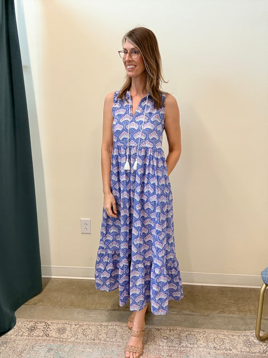 The Celia Dress- Purple Shell