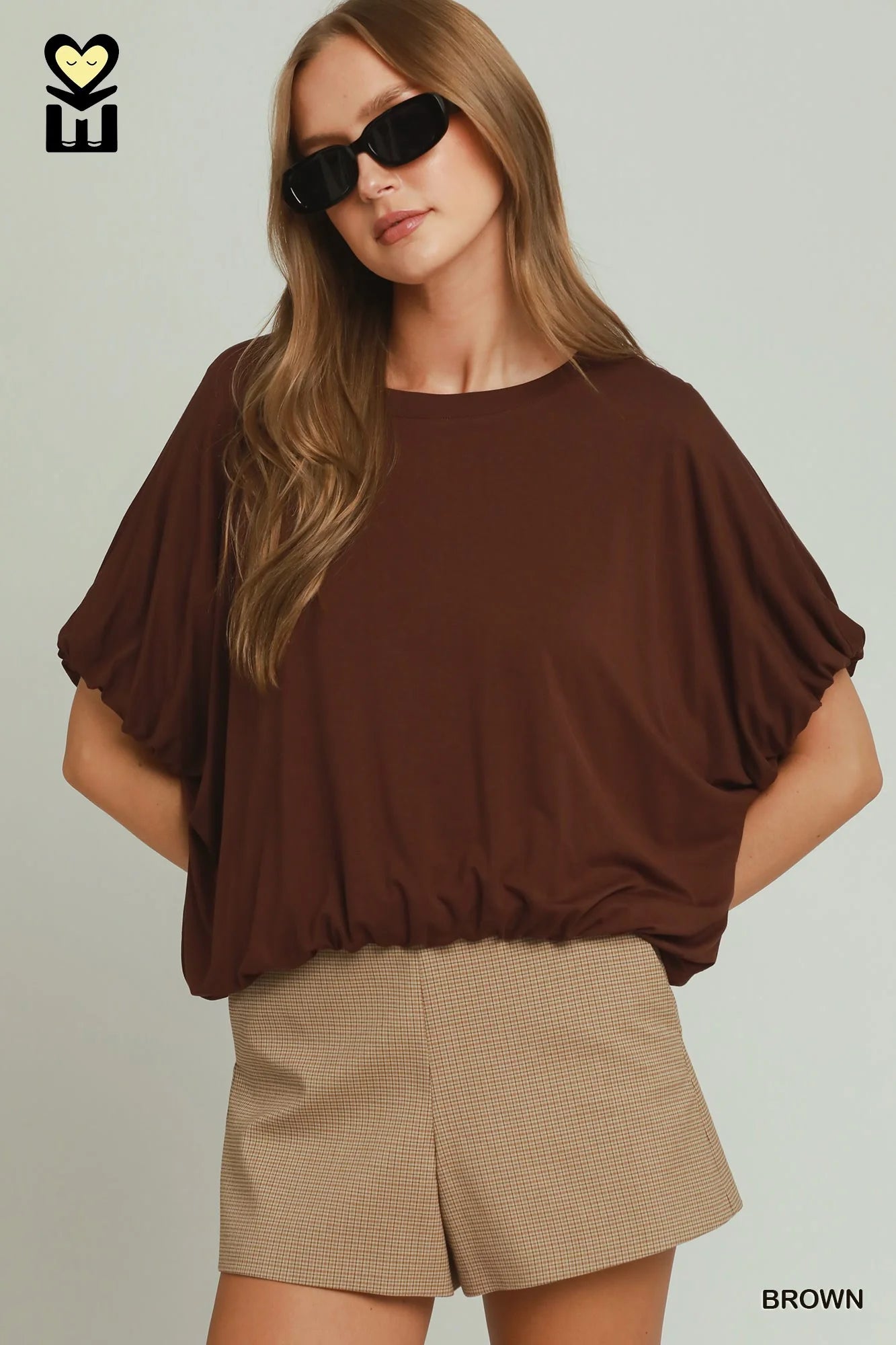 Bamboo Bubble Sleeve Top