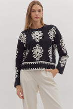 Load image into Gallery viewer, Appliqué Print Long Sleeve Top
