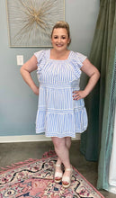 Load image into Gallery viewer, Striped Ruffle Sun Dress
