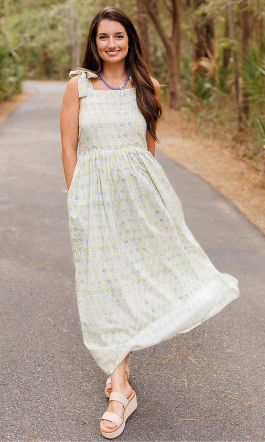 The Tori Dress- Summer Pineapple